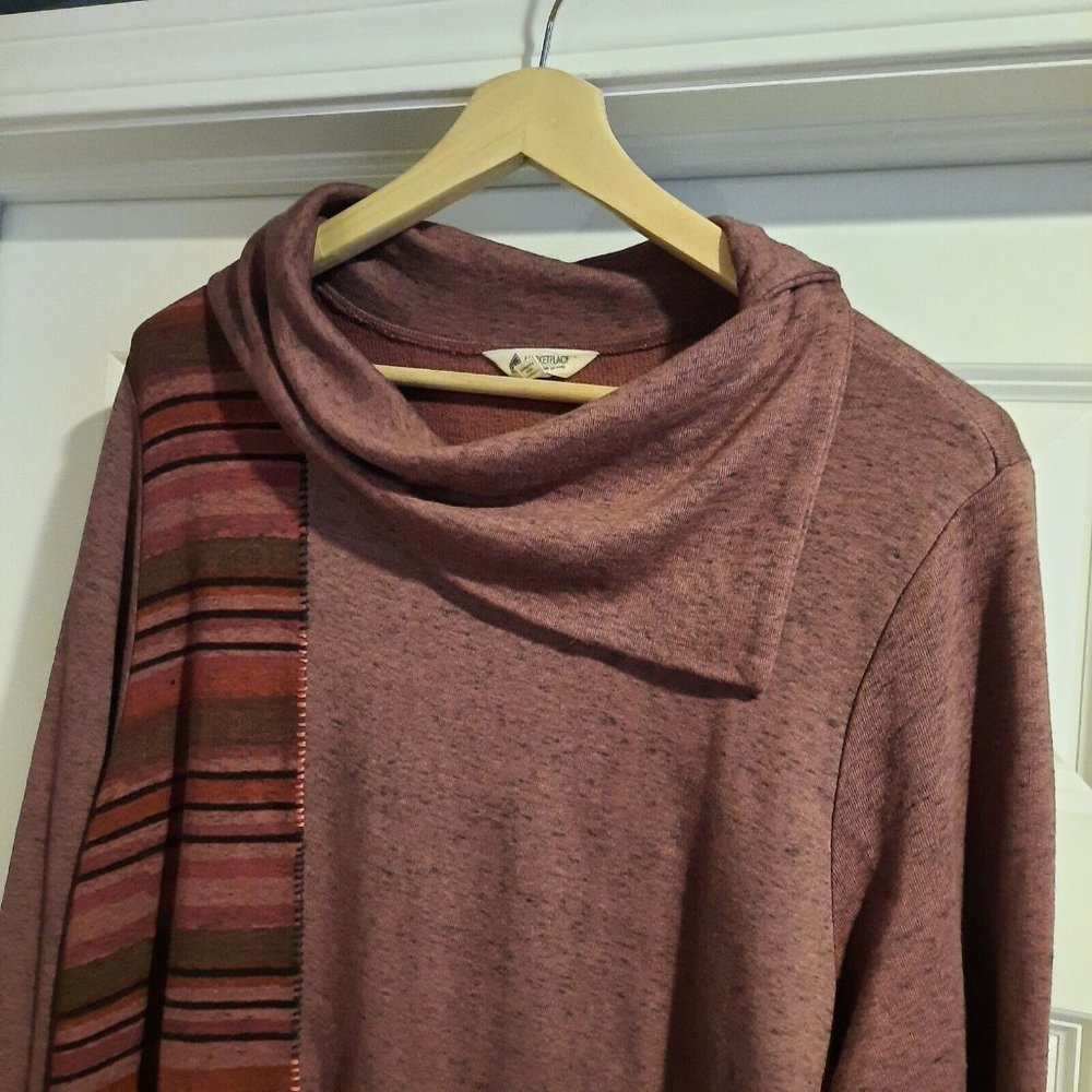 Marketplace Handwork of India Tunic Sweater Dress Womens 1X Lagenlook Fair Trade - Picture 2 of 10
